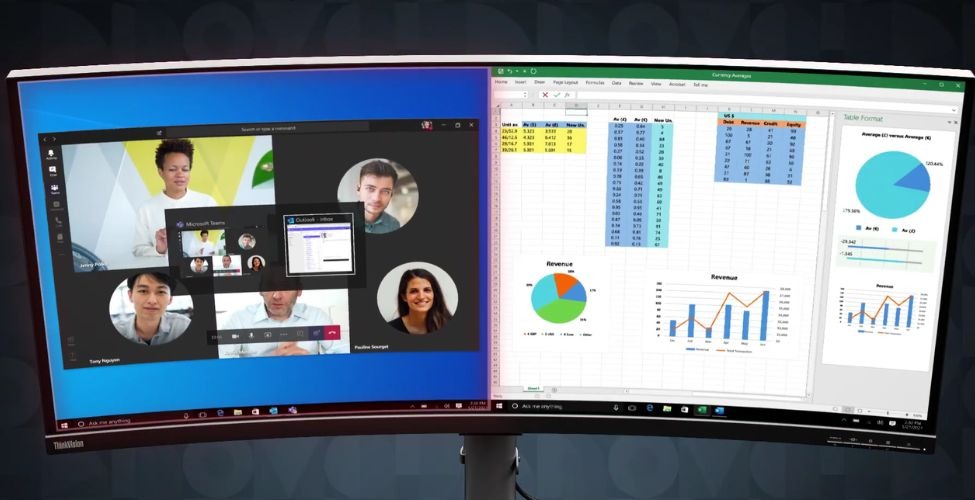 Dựa vào kích cỡ và thiết kế màn hình Lenovo