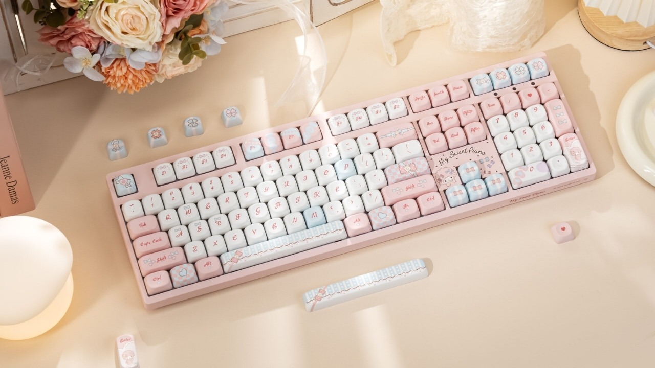 Bàn phím cơ không dây Akko 3108RF V3 Piano Sweet thuộc top bàn phím Akko