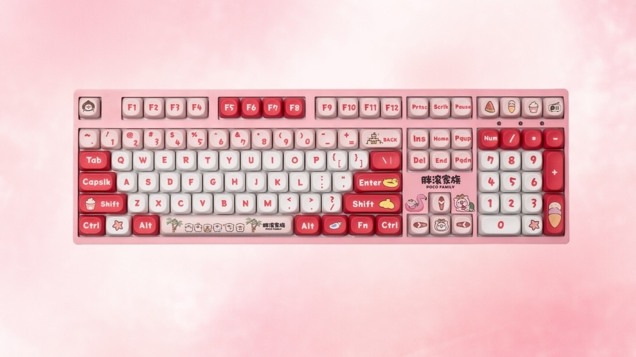 Top bàn phím Akko 3108RF V3 Poco Piggy