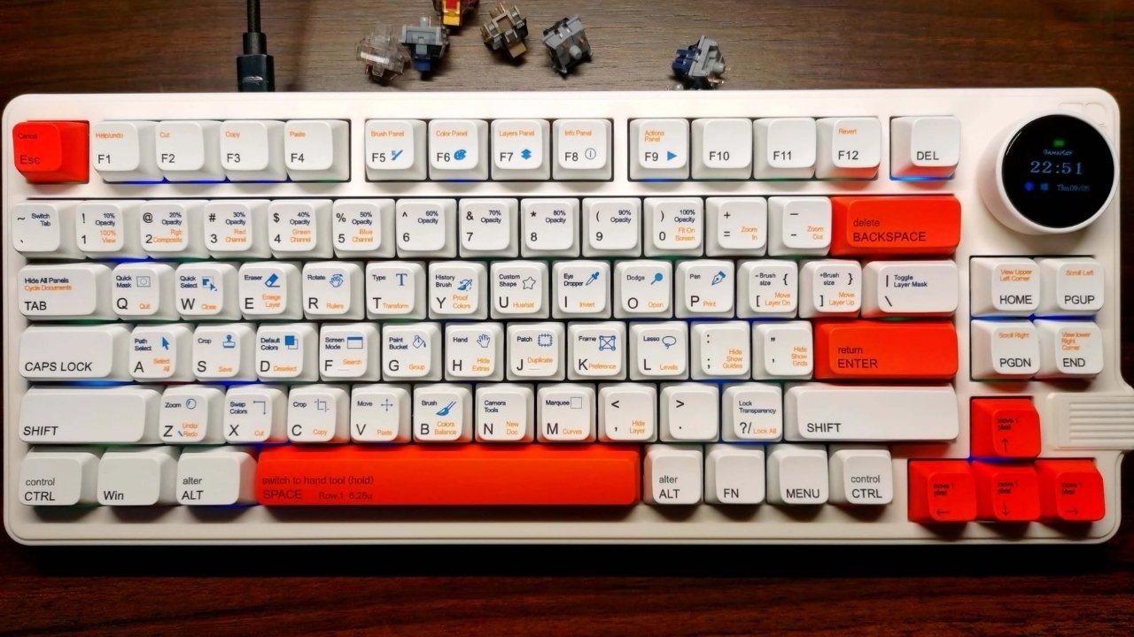 75% gọn hơn TKL/Full-size, đầy đủ phím F, điều hướng hơn 65% mà vẫn tiết kiệm diện tích