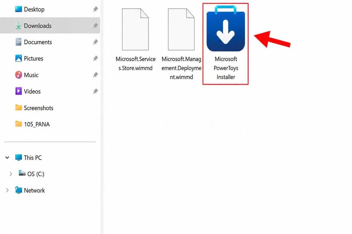 Nhấn đúp vào file vừa tải về