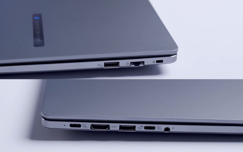 Các cổng kết nối của ASUS ExpertBook PM PM3406CKA-LY0258W được bố trí khoa học, bền bỉ và tiện lợi cho nhu cầu họp hành