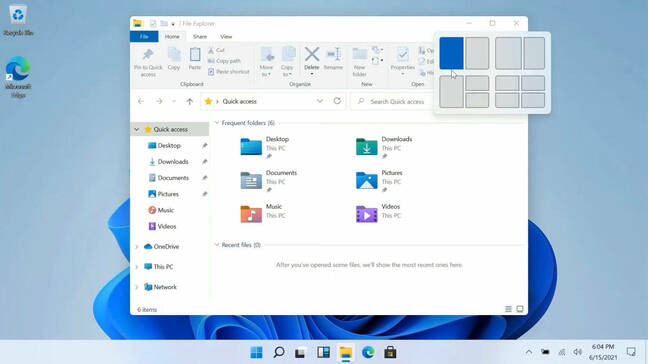Giao diện chia đôi màn hình thông minh trên Windows 11