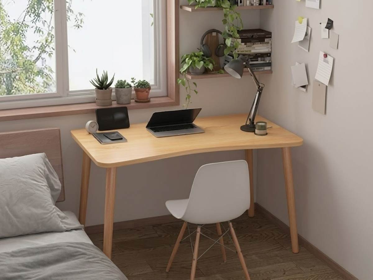 Chất liệu gỗ mang lại cảm giác ấm áp cho workspace Chất liệu gỗ mang lại cảm giác ấm áp cho workspace