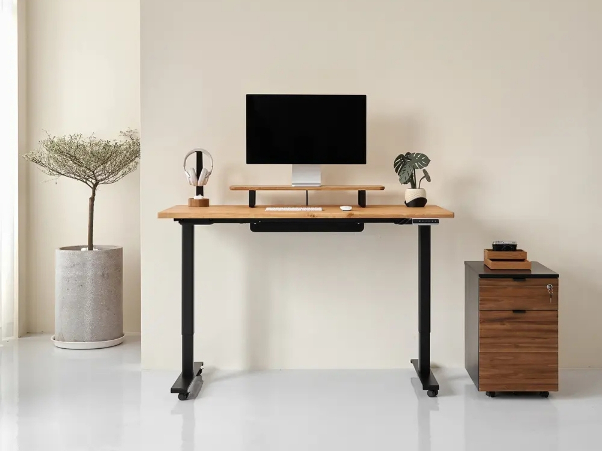 Bàn nâng hạ Fusion Edge mặt bàn 140x70cm gỗ tần bì Bàn nâng hạ Fusion Edge mặt bàn 140x70cm gỗ tần bì
