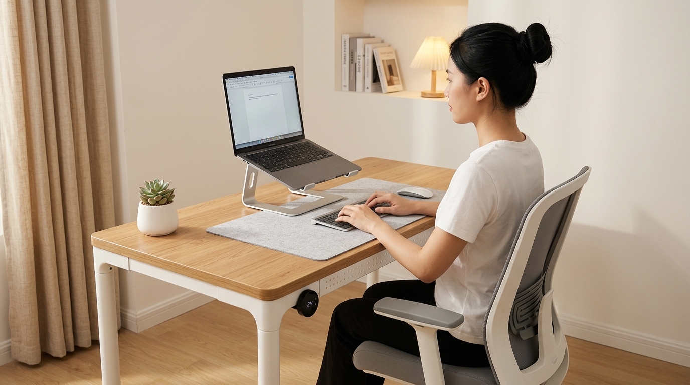Góc decor bàn làm việc laptop tối giản tối ưu không gian cho căn hộ nhỏ Góc decor bàn làm việc laptop tối giản tối ưu không gian cho căn hộ nhỏ