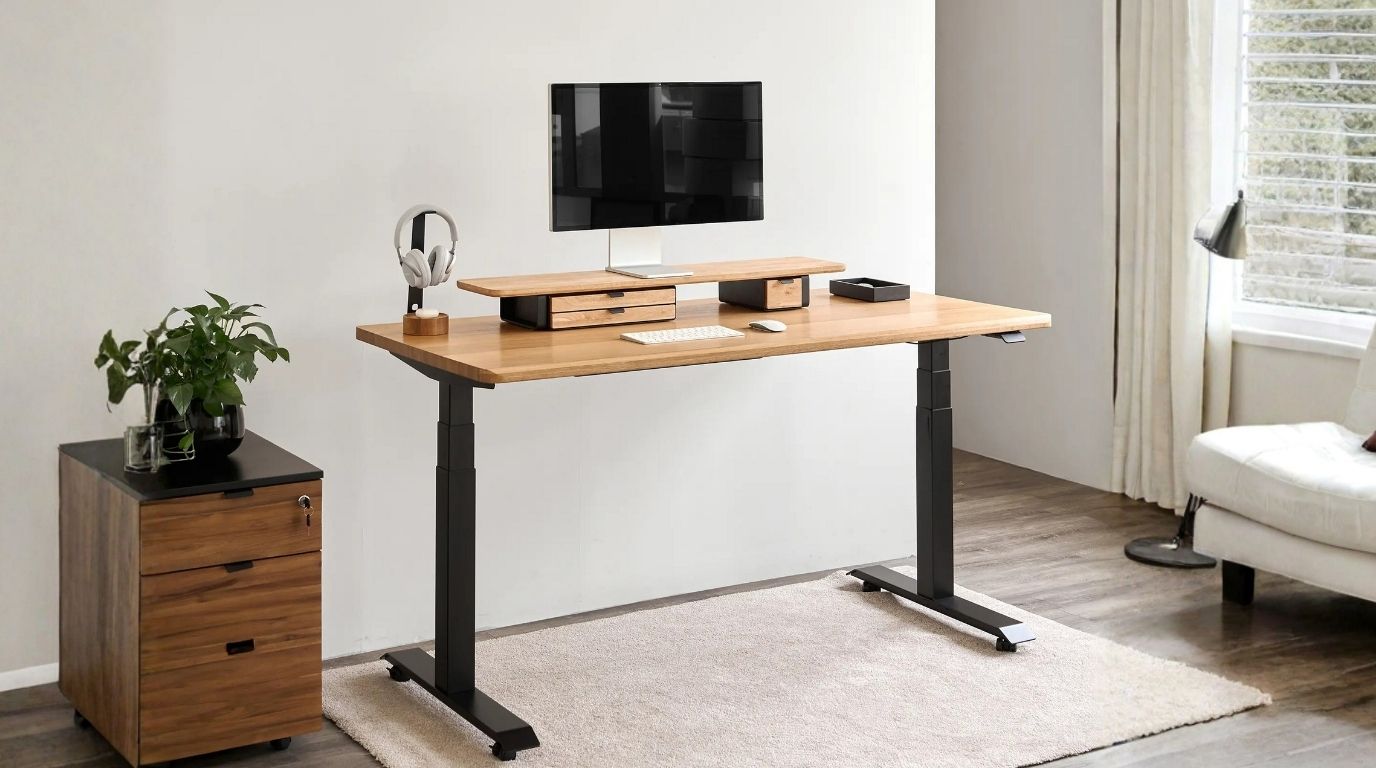 Bàn nâng hạ Noble Grande 180x75cm cho góc làm việc chuyên nghiệp Bàn nâng hạ Noble Grande 180x75cm cho góc làm việc chuyên nghiệp