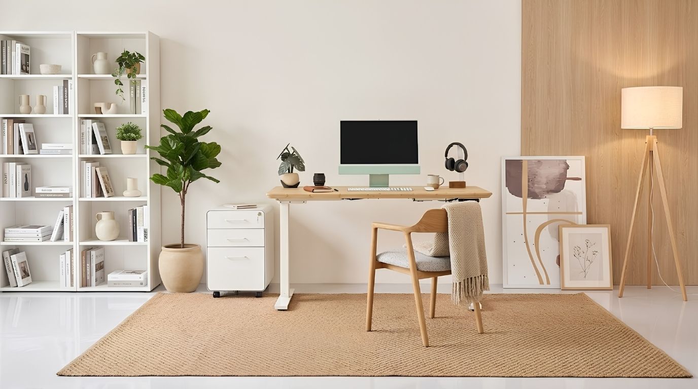 Góc làm việc phong cách Scandinavian giúp giảm áp lực tinh thần