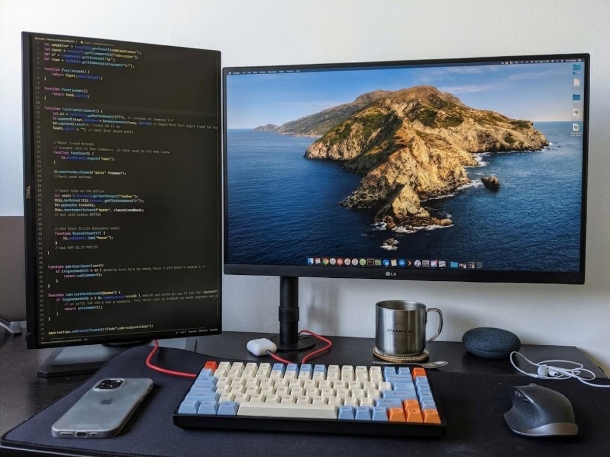 Màn hình dọc giúp đọc code dễ dàng hơn Màn hình dọc giúp đọc code dễ dàng hơn