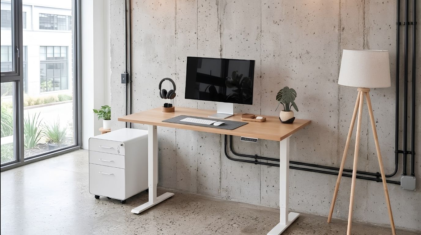 Phong cách Industrial tối ưu không gian làm việc khoa học và gọn gàng