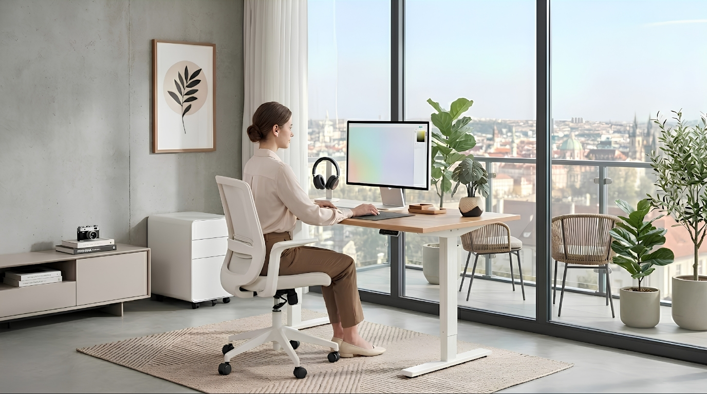 Tư thế chân đúng khi ngồi làm việc giúp cải thiện lưu thông máu