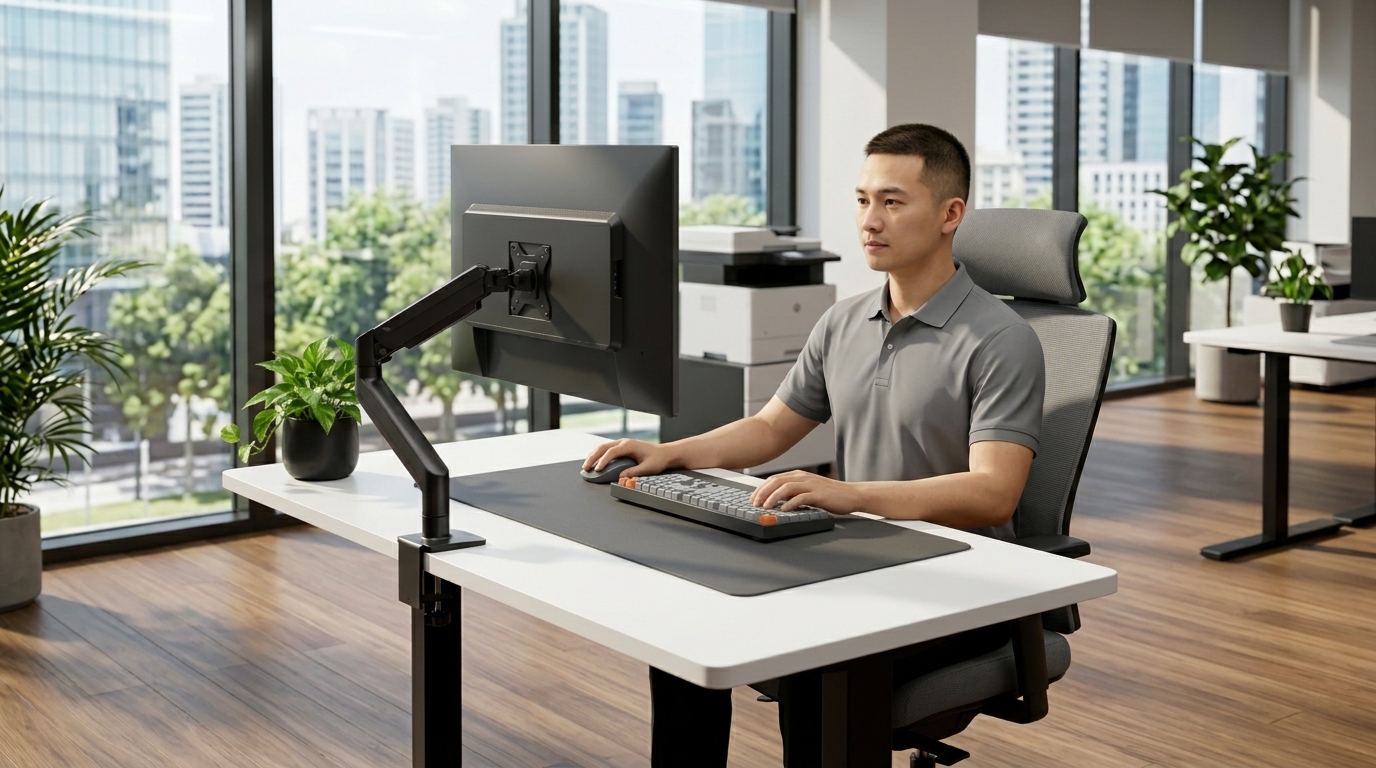 Xu hướng decor bàn làm việc văn phòng kết hợp tiêu chuẩn công thái học và thẩm mỹ tối giản Xu hướng decor bàn làm việc văn phòng kết hợp tiêu chuẩn công thái học và thẩm mỹ tối giản