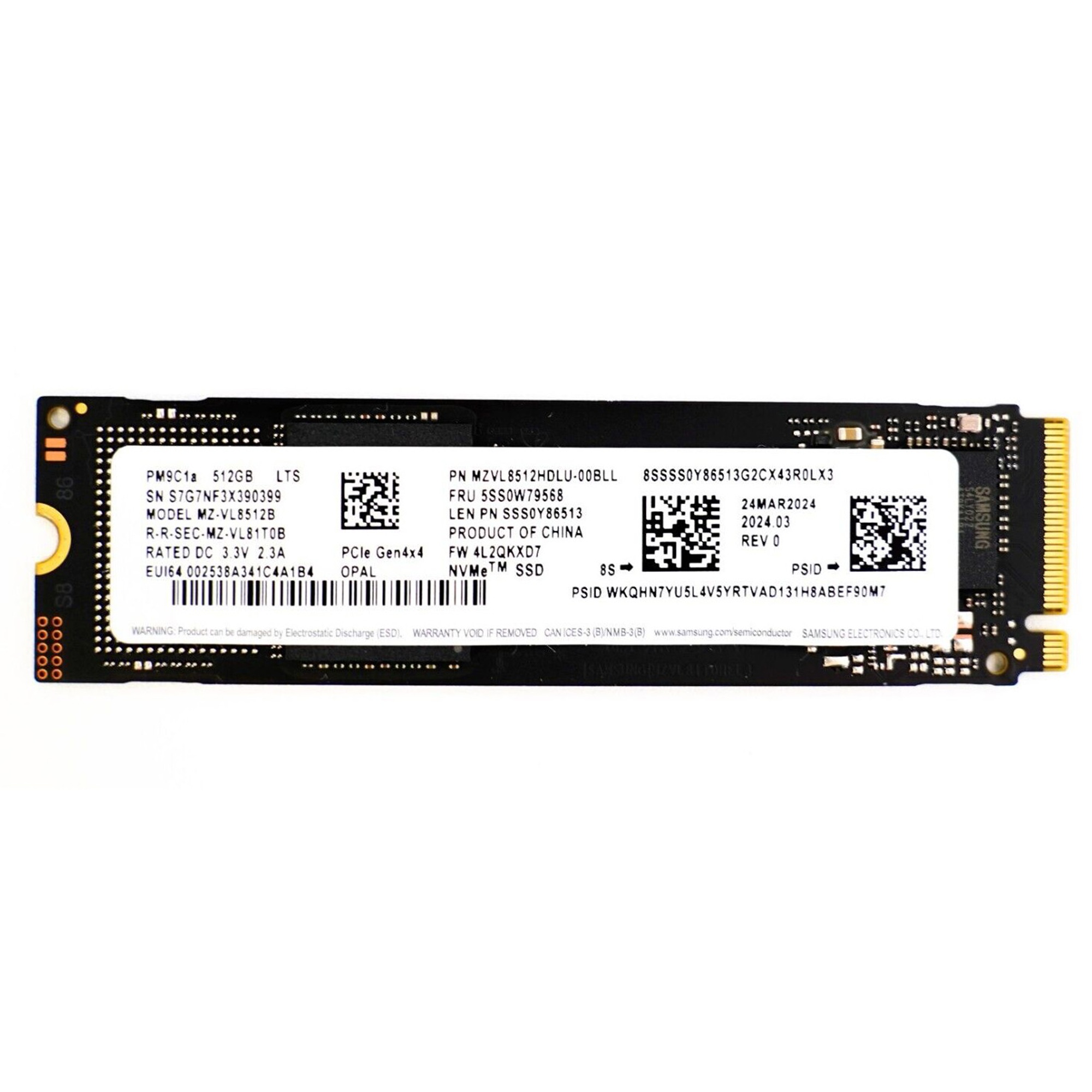 Ổ cứng SSD M2-PCIe 512GB Samsung PM9C1b NVMe 2280 | ThinkPro | 06