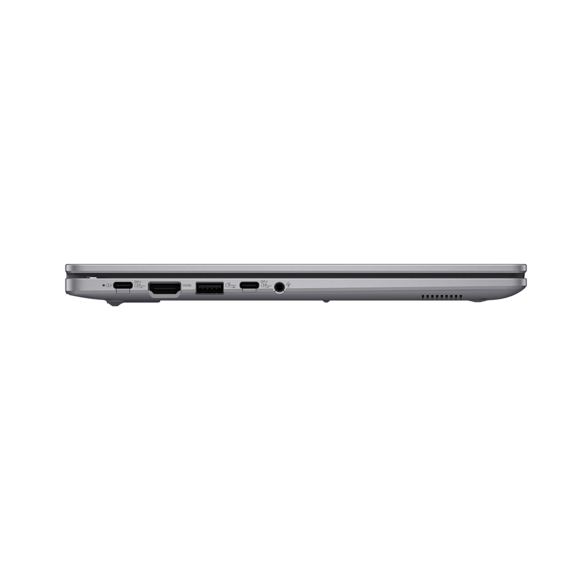 Cạnh máy với đầy đủ cổng kết nối của ASUS ExpertBook P1 P1403CVA-C5H16-50W