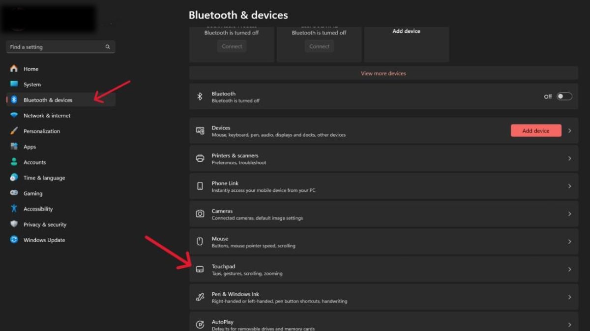 Mở menu cài đặt (Settings) trên windows 11