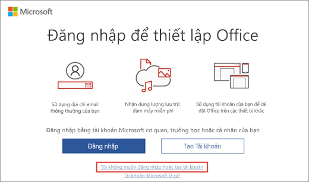Đăng nhập và kích hoạt tài khoản Office 365 