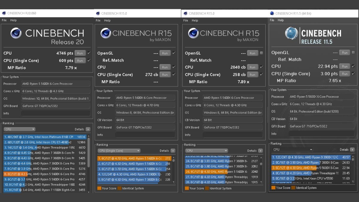 phần mềm Cinebench