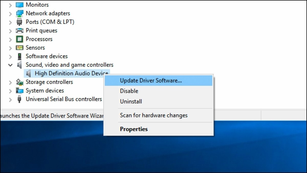 Update driver hoặc Uninstall device