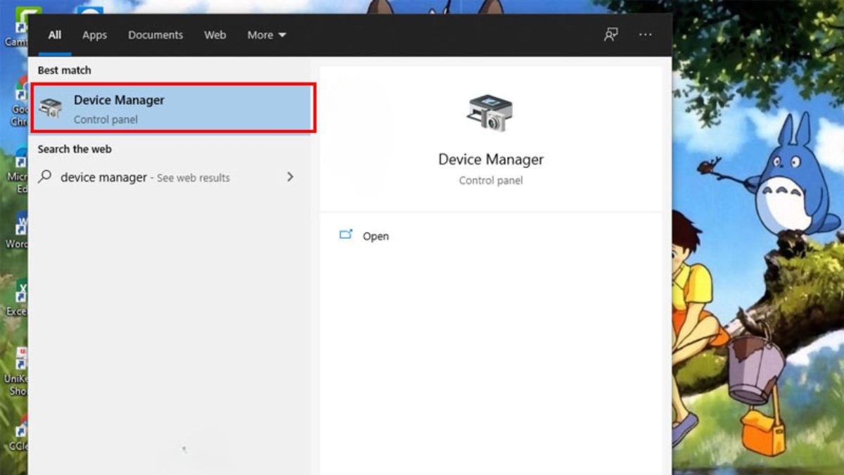 Mở Device Manager