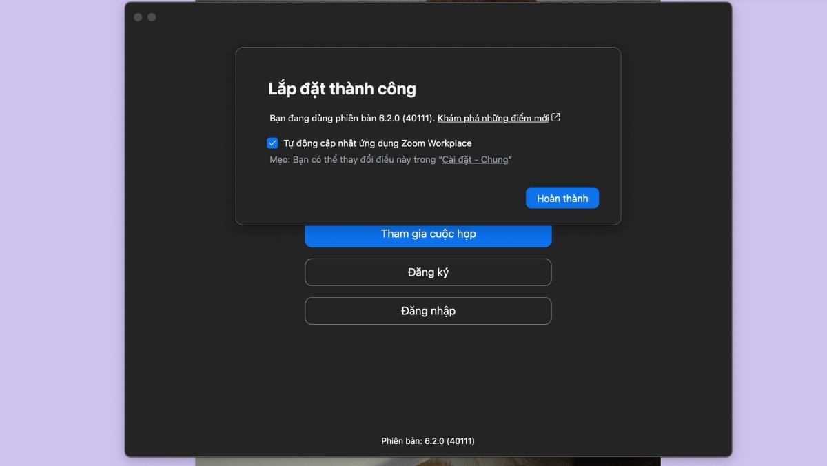 Bạn có thể mở ứng dụng từ thư mục Applications và bắt đầu sử dụng