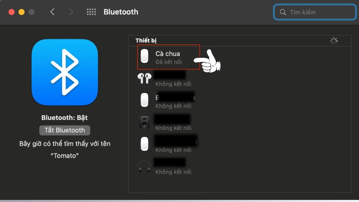 Kết nối chuột bluetooth trên MacOS