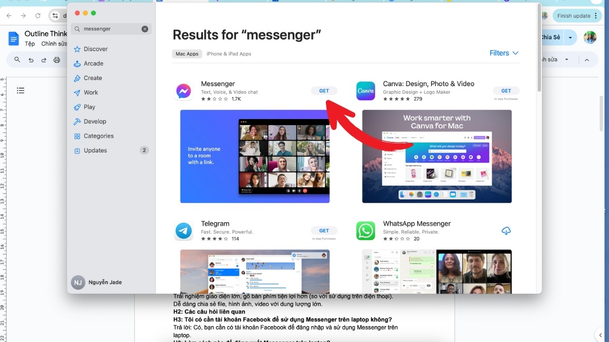 Tải Messenger cho MacOS