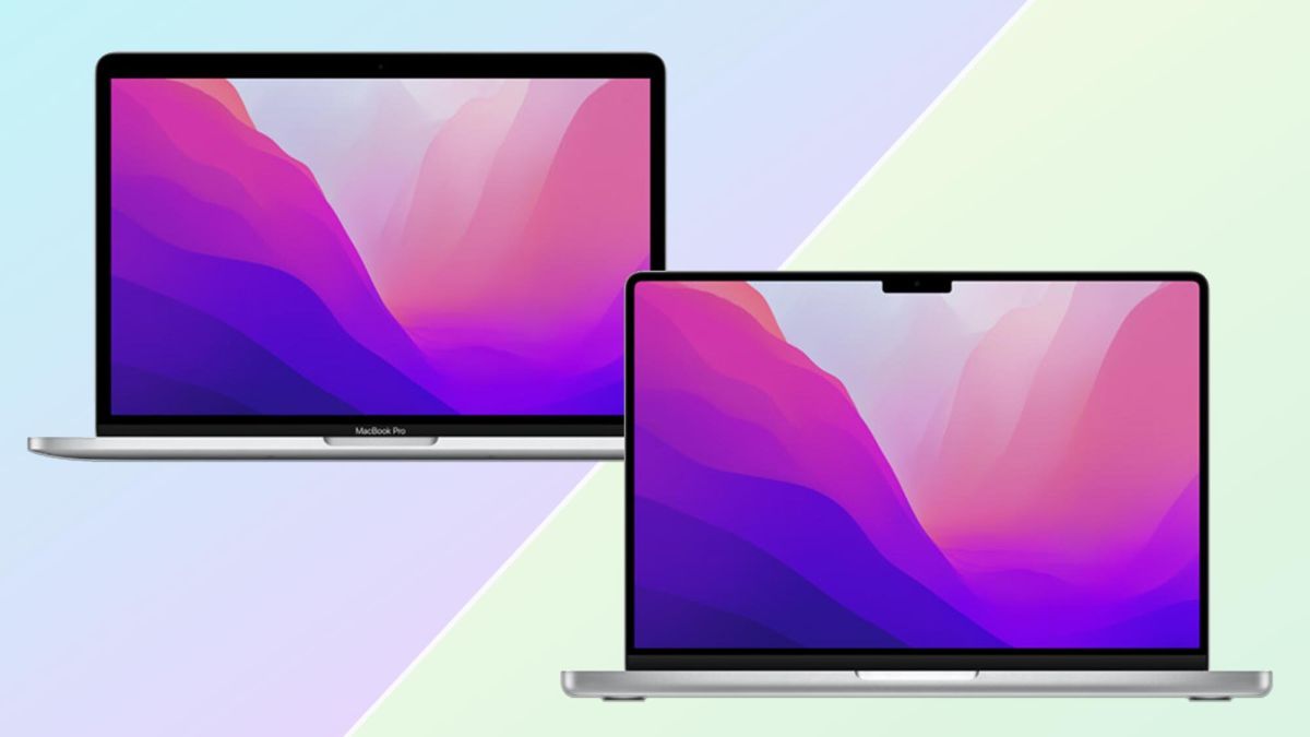MacBook Pro 2020 và 2021 cạnh nhau, so sánh pin và giá.