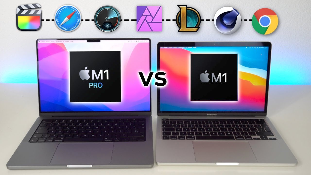 MacBook Pro 2020 13 inch với chip M1 và MacBook Pro 2021 14/16 inch với chip M1 Pro/Max