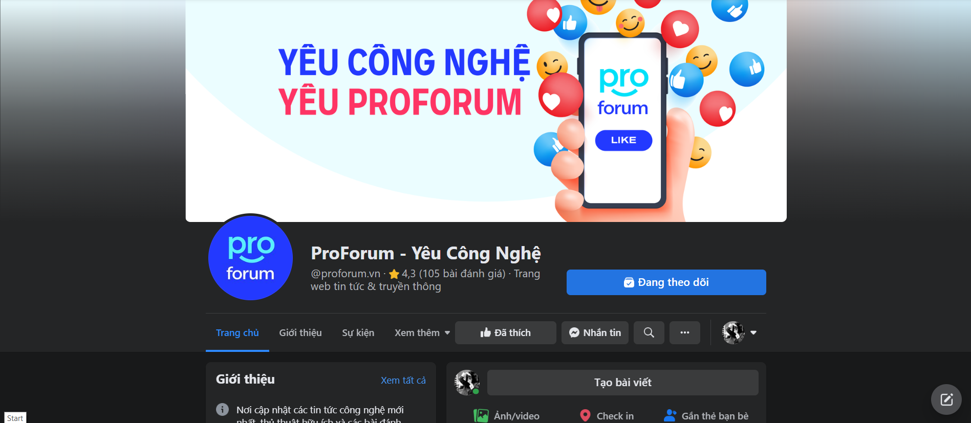 ProForum - Ngôi nhà mới cho những ai yêu Công nghệ