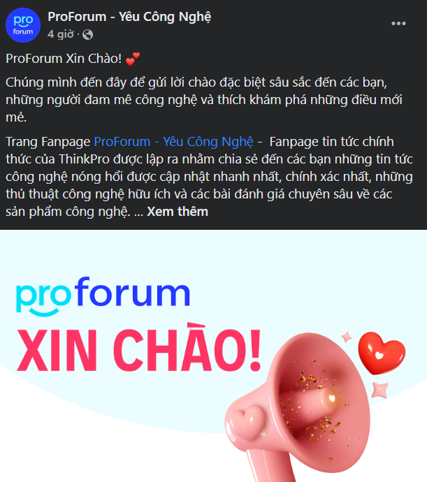 Logo ProForum với biểu tượng bốn mùa Xuân, Hạ, Thu, Đông