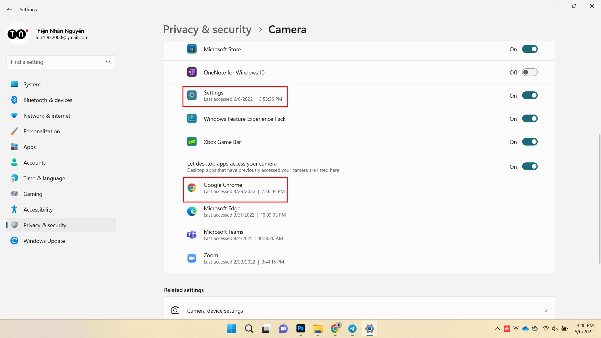 Cảnh báo ứng dụng nhìn trộm qua camera trên Windows