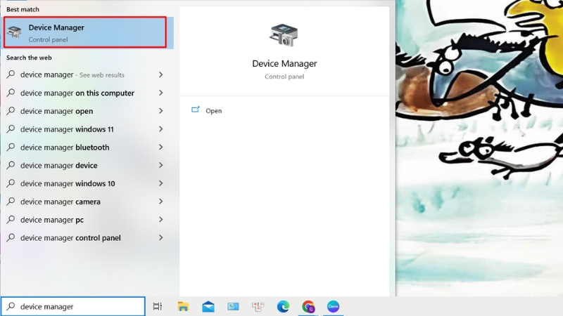 Chọn Device Manager