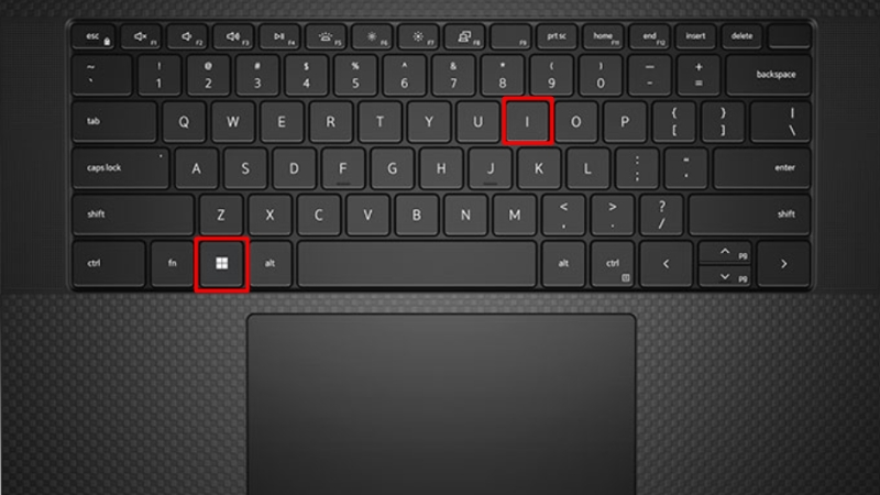 Nhấn tổ hợp phím Windows + I