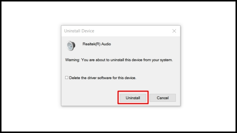 Tiếp tục Uninstall