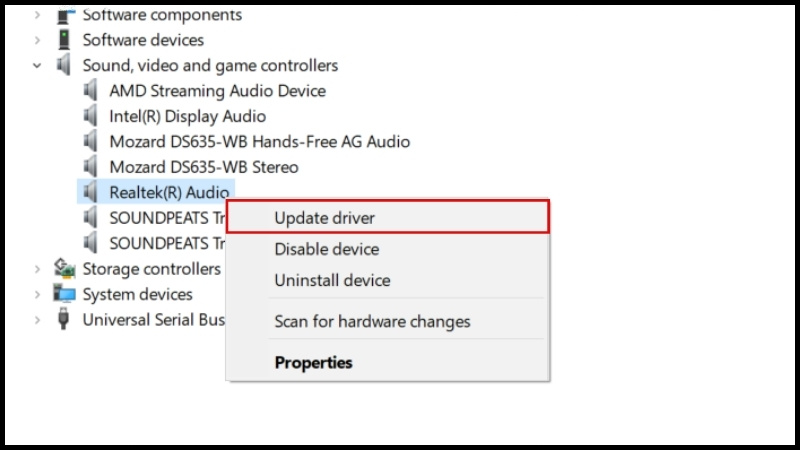 Update driver