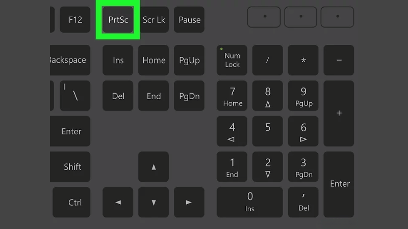 Nhấn phím Prinscreen