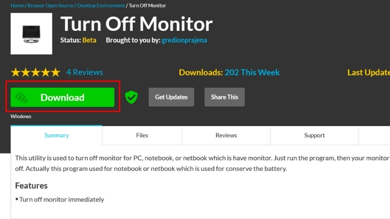 Tải Turn Off Monitor về máy