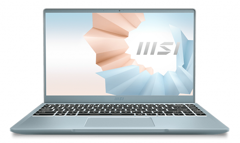 MSI Modern 14 B11 sở hữu phần viền trên và hai bên tương đối mỏng.